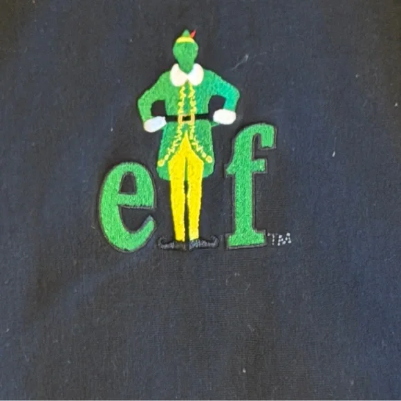 Black Elf Hoodie with Colorful Lights Men’s XL - Picture 2 of 6